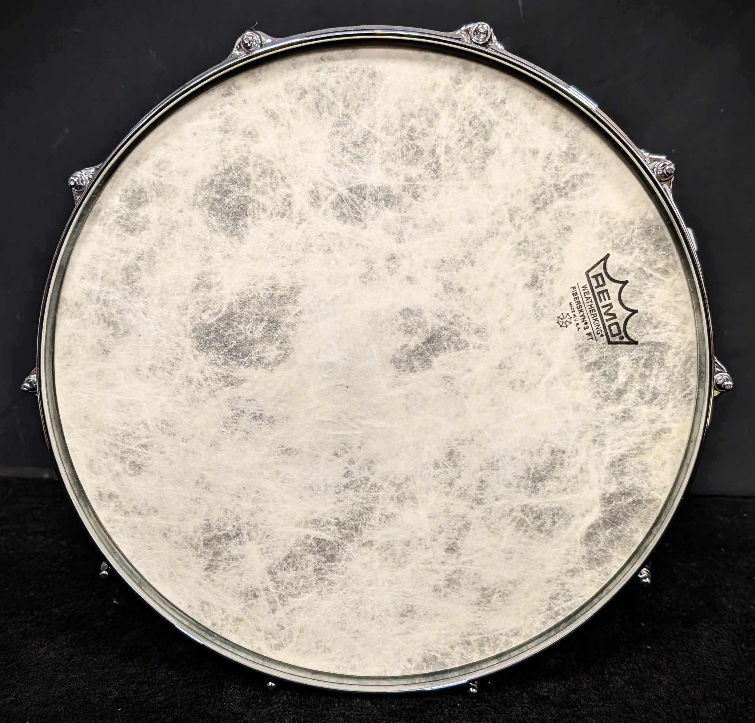 Hammered Black Steel Snare - Image 4