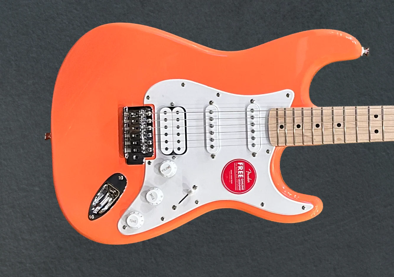 Squier SonicĀ® StratocasterĀ® HSS-Tahitian Coral